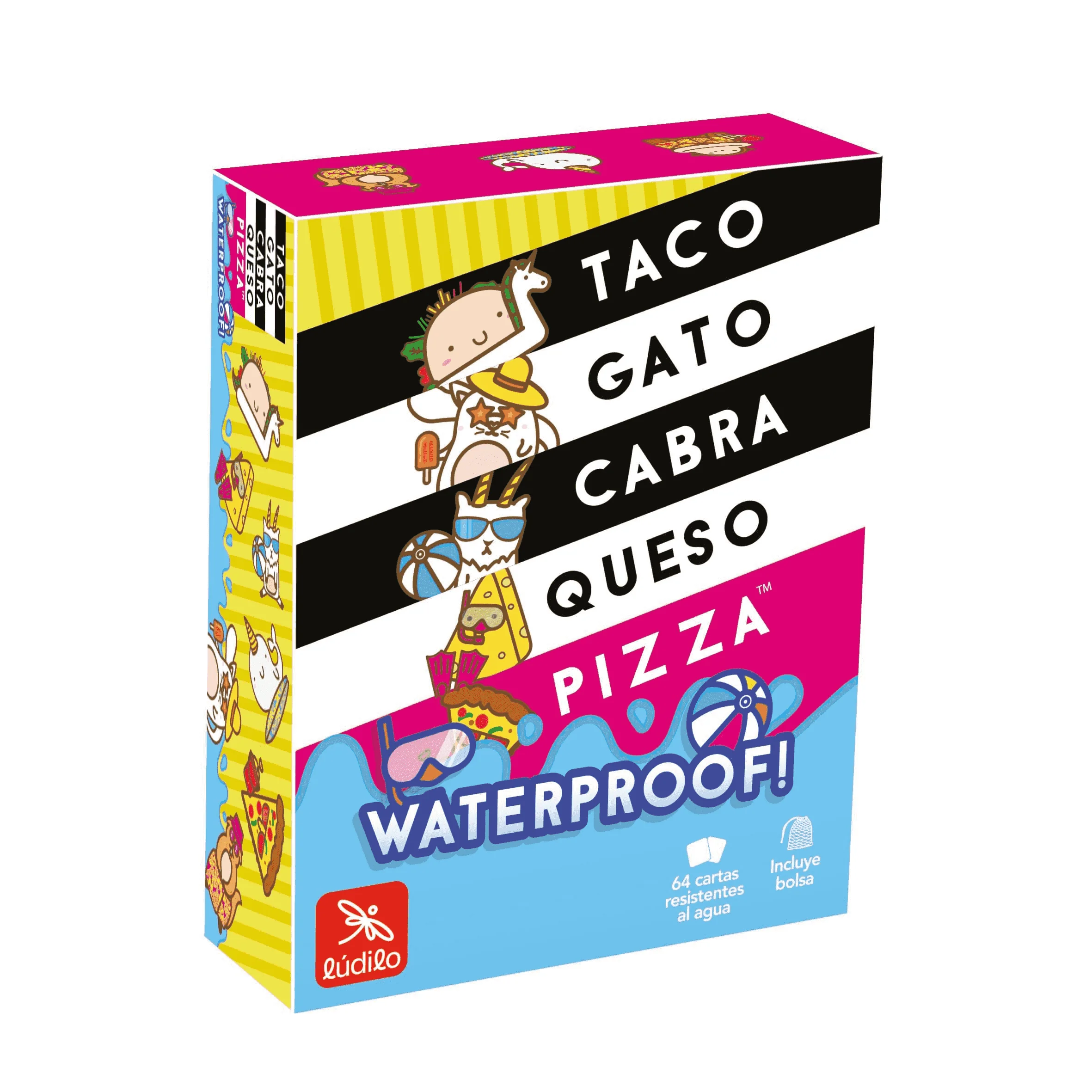 Taco Gato Cabra Queso Pizza Waterproof Juego de Cartas – Lúdilo