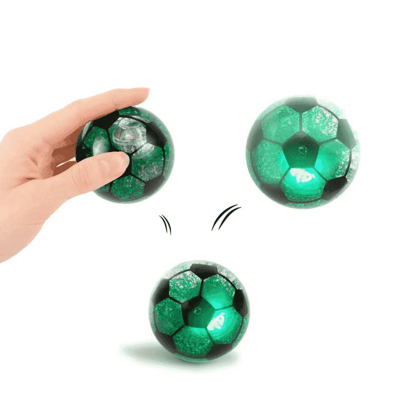Take Action Pelota saltarina luminosa diseño fútbol