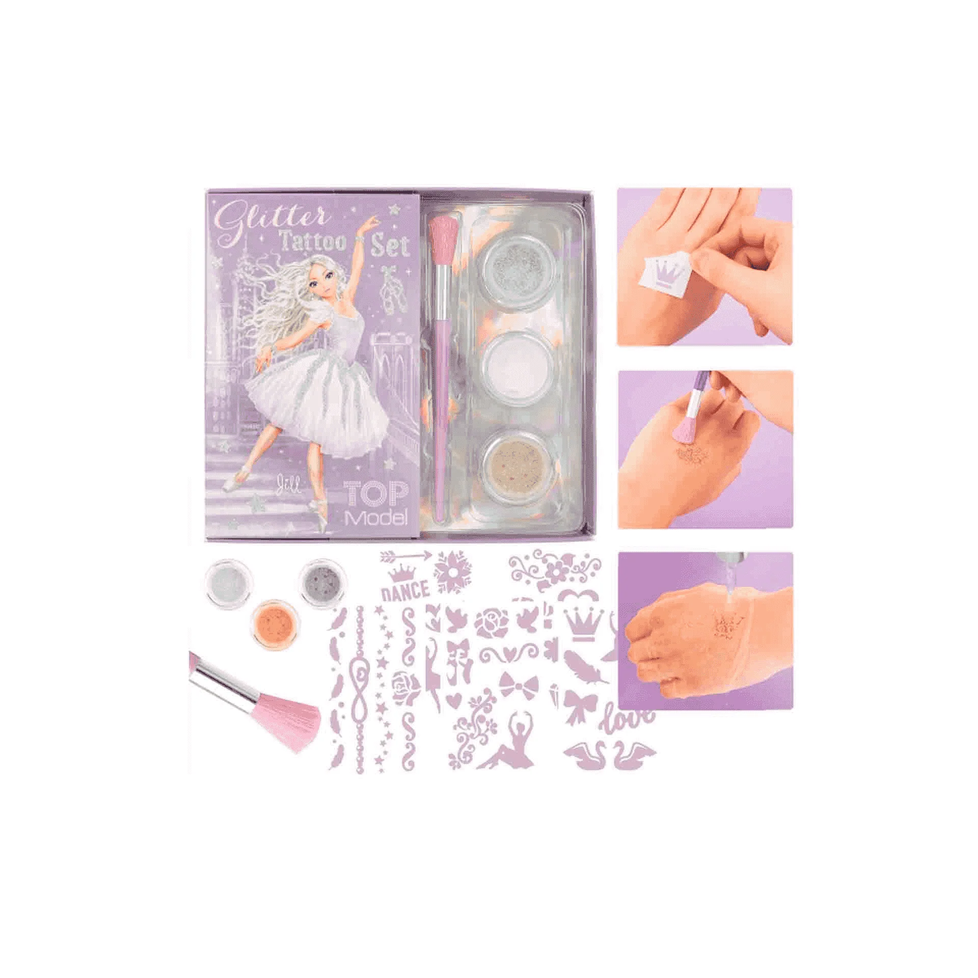 Tatuajes purpurina ballet Top Model - Image 3