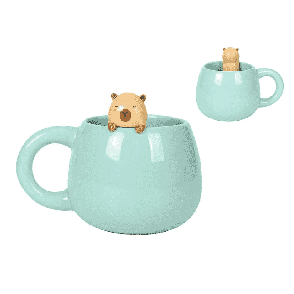 Taza Cerámica con Charm Capybara iTotal – Taza original decorativa