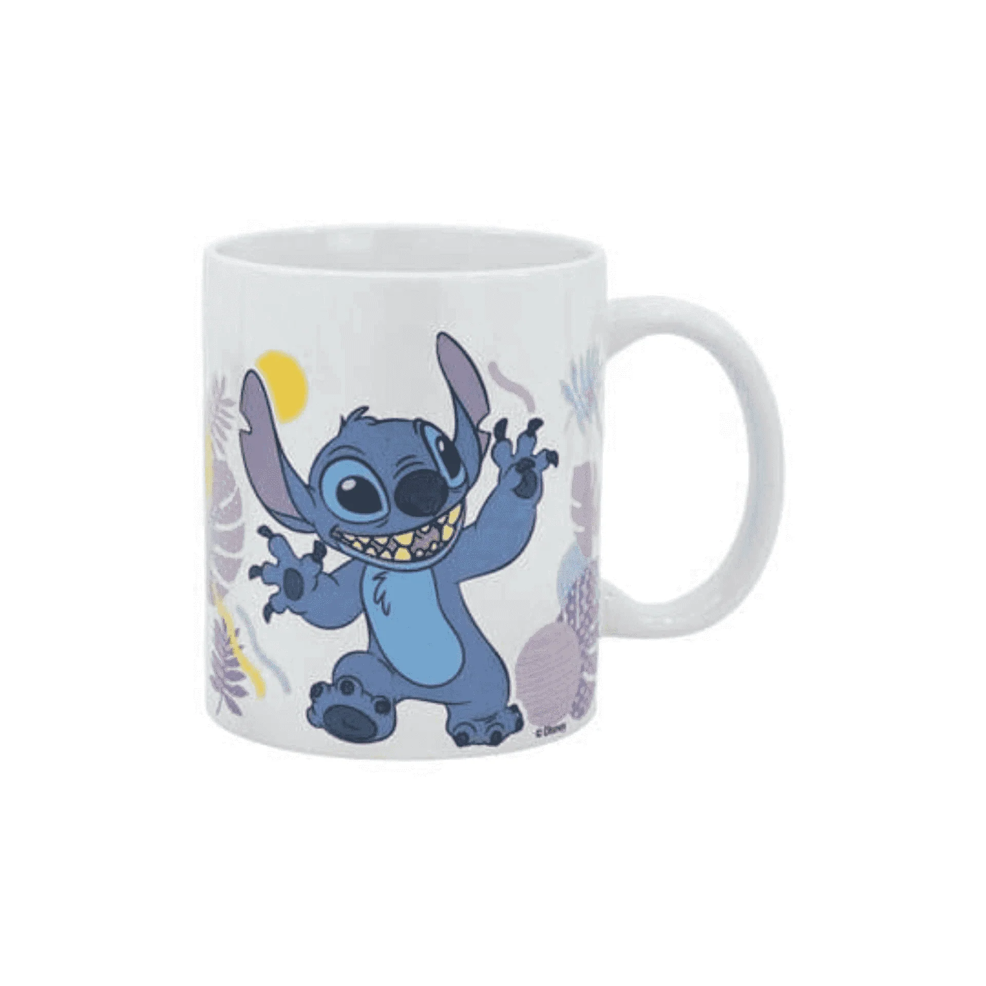 Taza de Cerámica Stitch Hawaian Flower 325ml