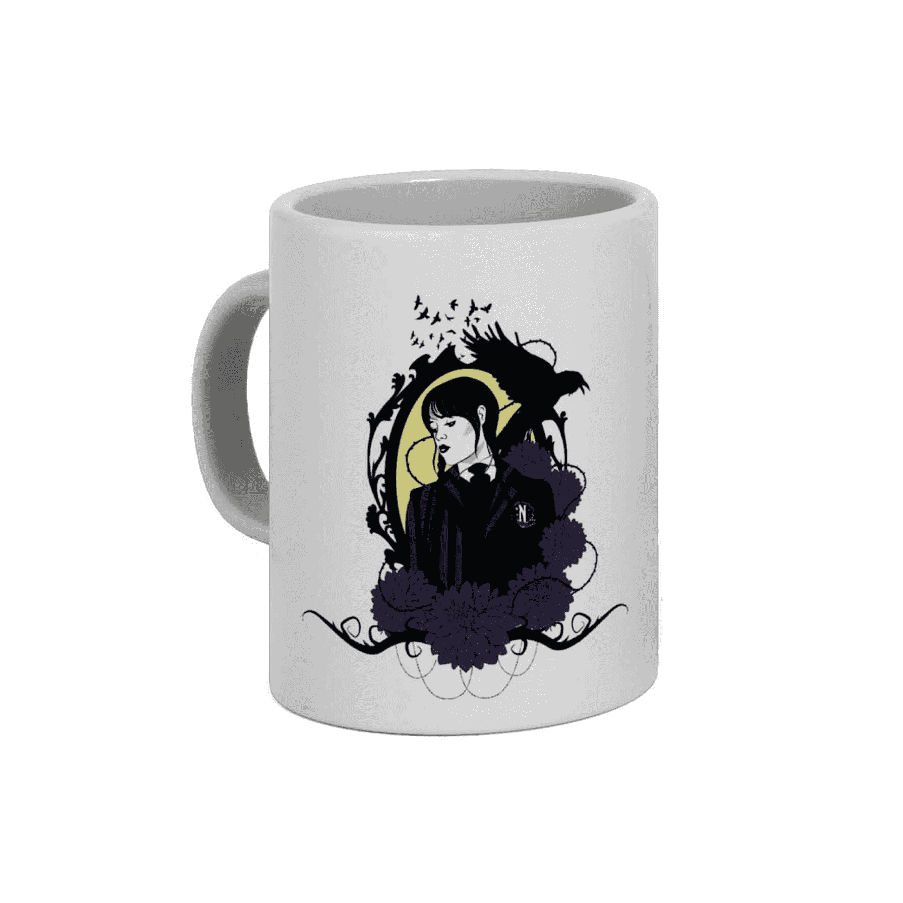 Taza de Sublimación 'Wednesday' - Retrato de Miércoles Addams