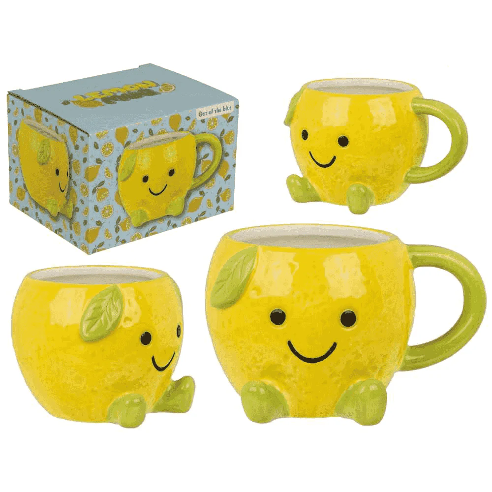 Taza Kawaii Limón Dolomita 385 ml – Taza divertida con diseño adorable