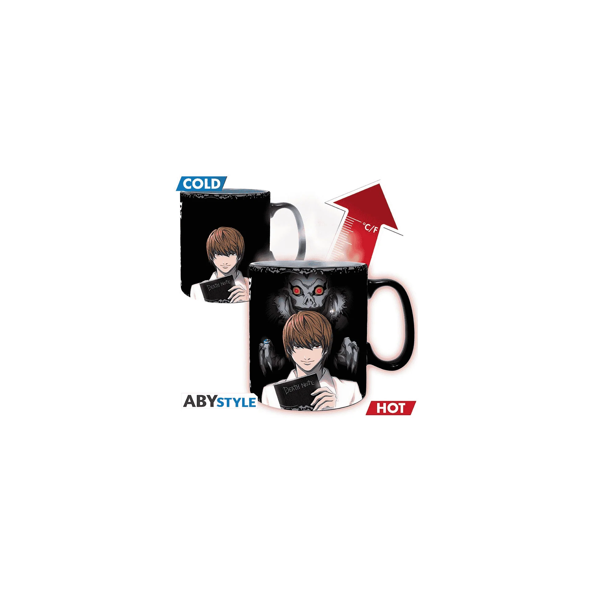 Taza mágica Death Note  Kira & L 460 ml
