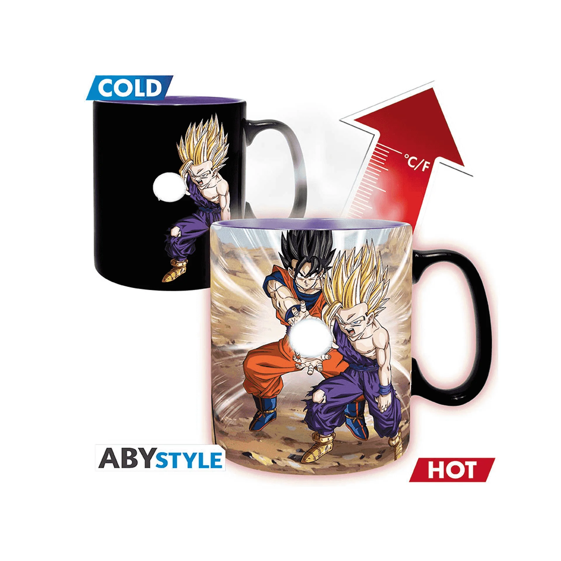 Taza mágica  Gohan vs. Cell Dragon Ball Z 460 ml