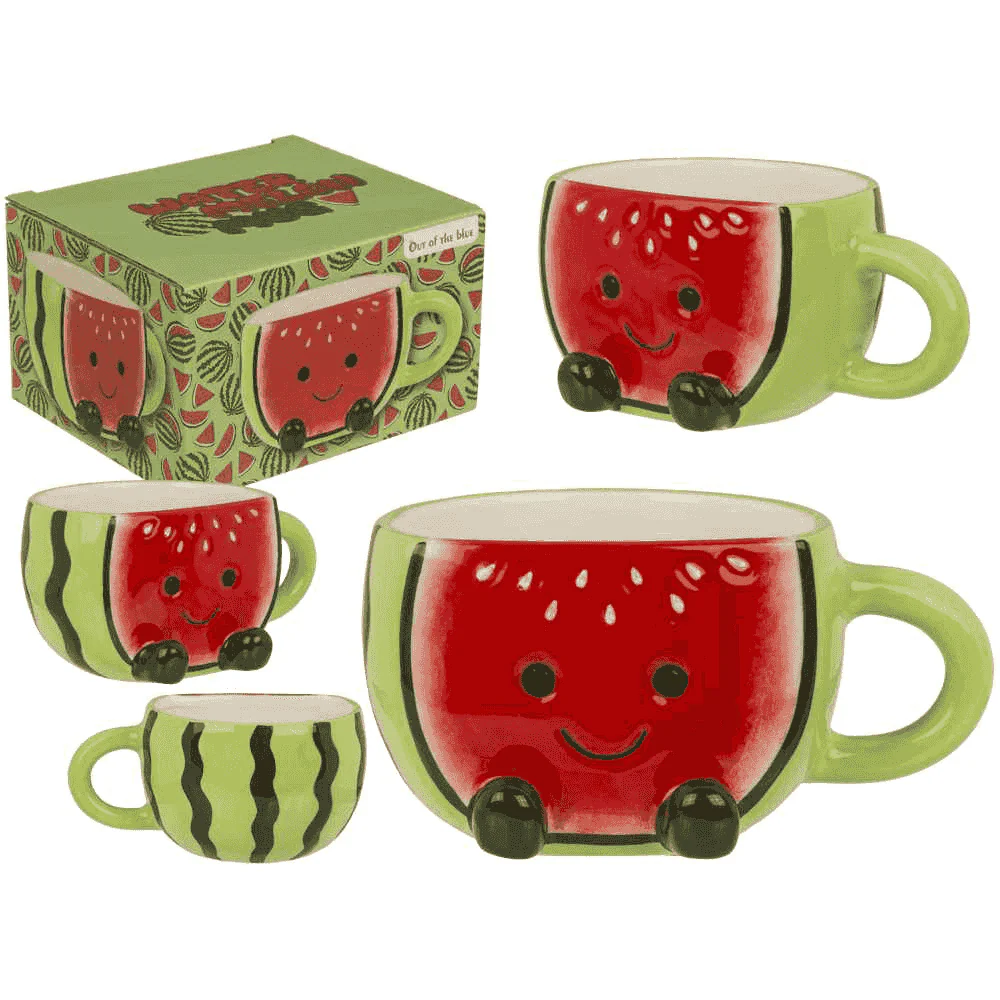 Taza Sandía Kawaii Dolomita 370 ml – Taza divertida y original