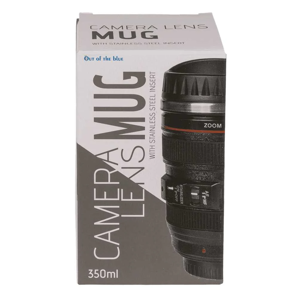 Taza Teleobjetivo Acero Inoxidable 350 ml – Taza original estilo cámara - Image 3
