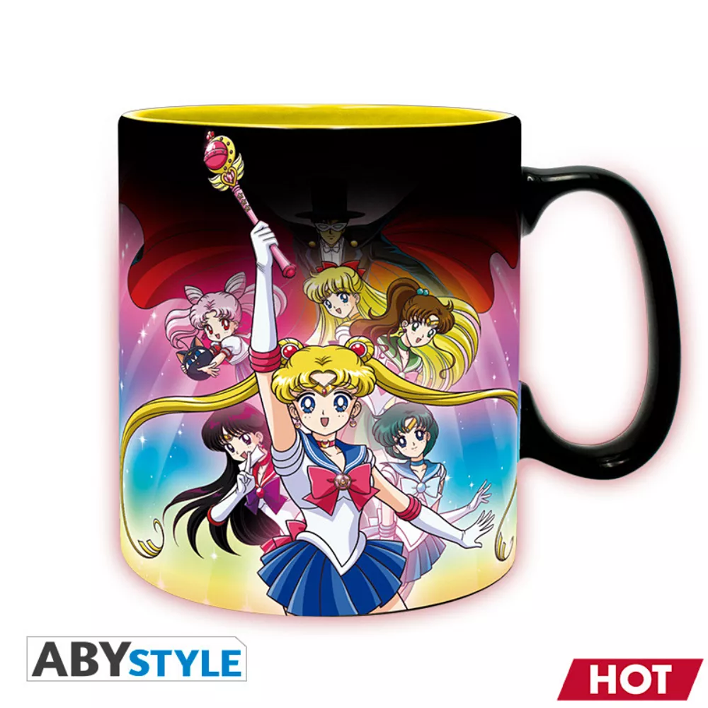 Taza Termosensible Sailor Moon Warriors 460 ml