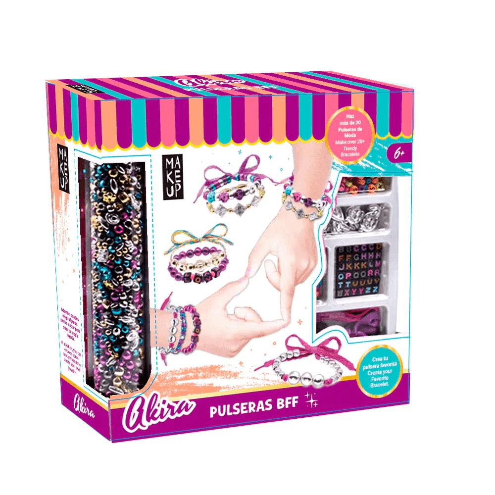Título: Akira Pulseras BFF – Kit para hacer más de 20 pulseras de amistad (6 años+)