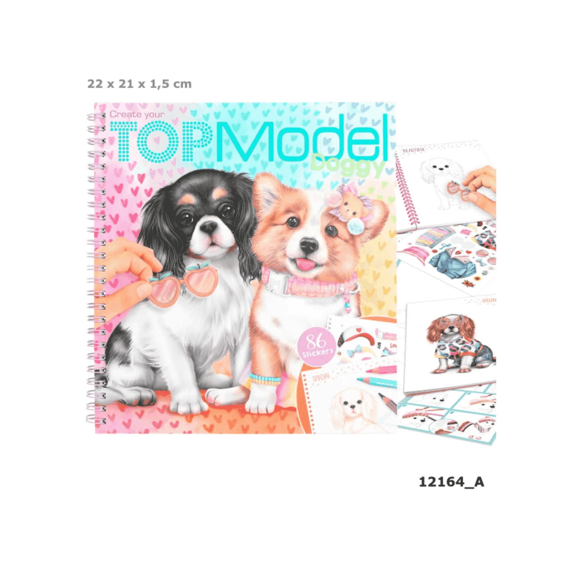 TOP Model Create Your Doggy Colouring Book
