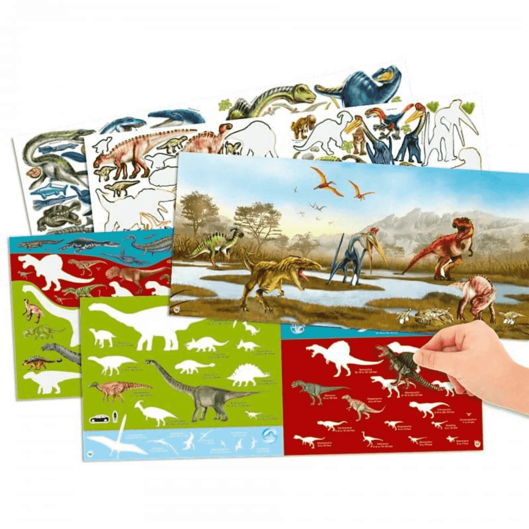 TOP Model Dino World Sticker Fun Libro Pegatinas - Image 2