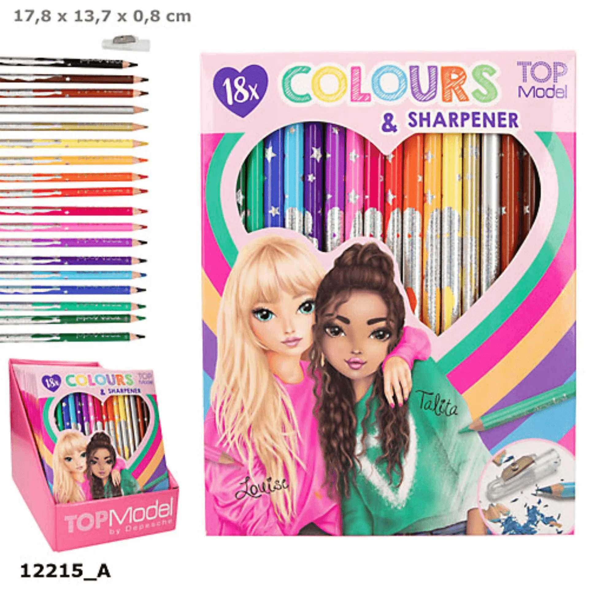 Topmodel 18 Lapices De Colores Con Sacap