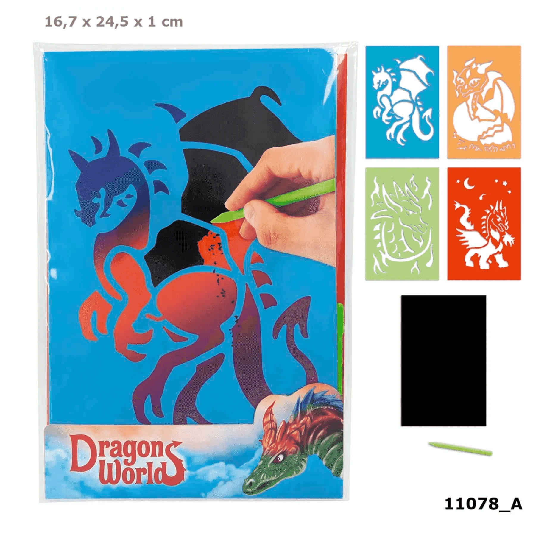 TopModel Dino World Tarjetas Magic Scratch DRAGON