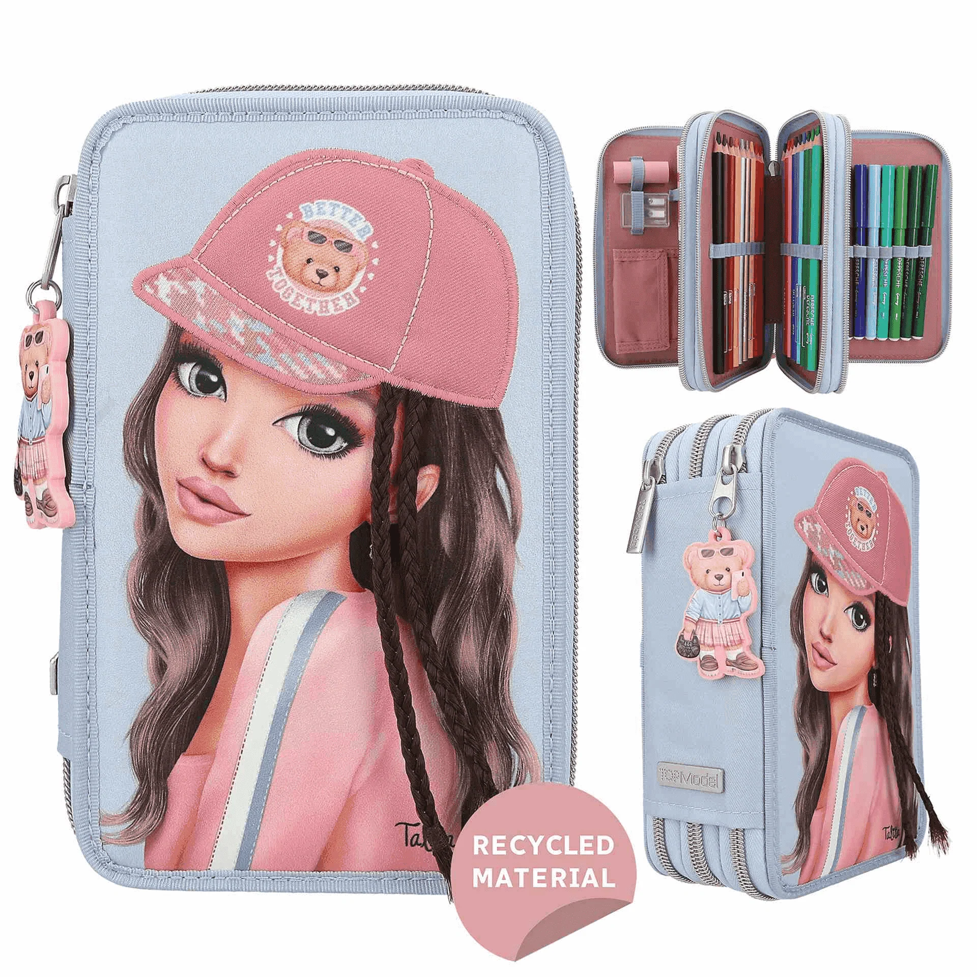 Topmodel Estuche Triple Team Teddy