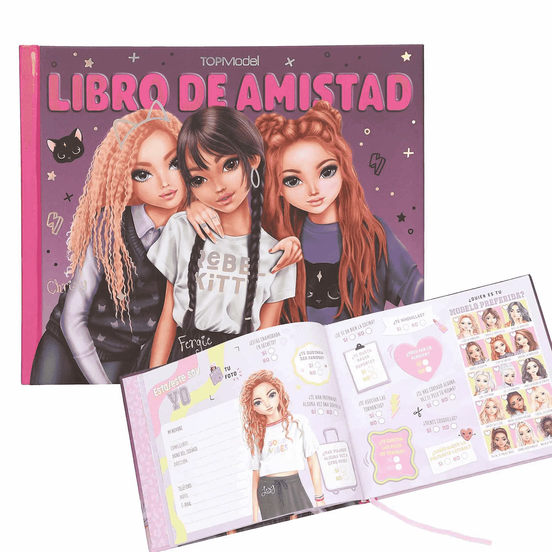 Topmodel Libro De Amistad Rebel Kitty
