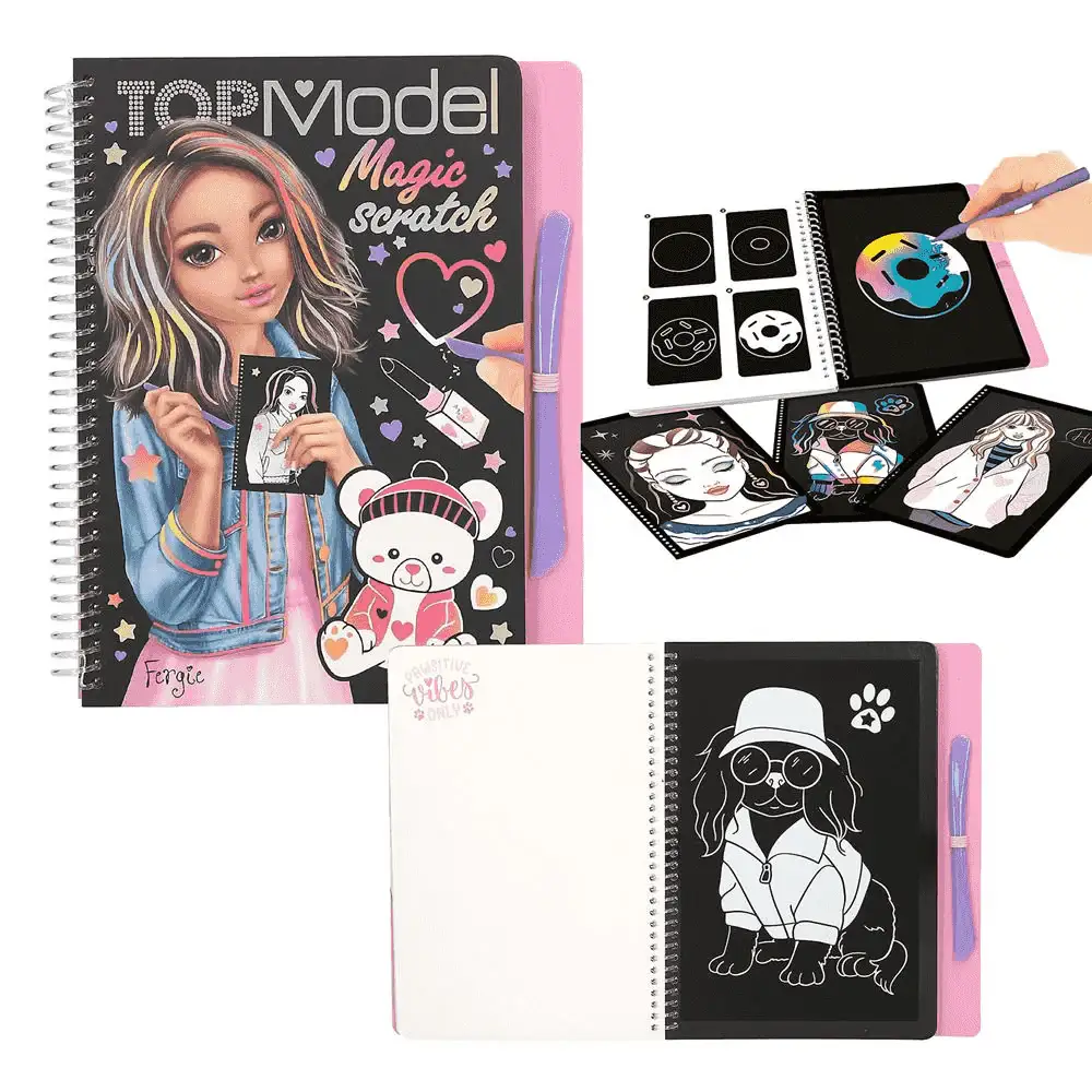TOPModel magic-scratch book