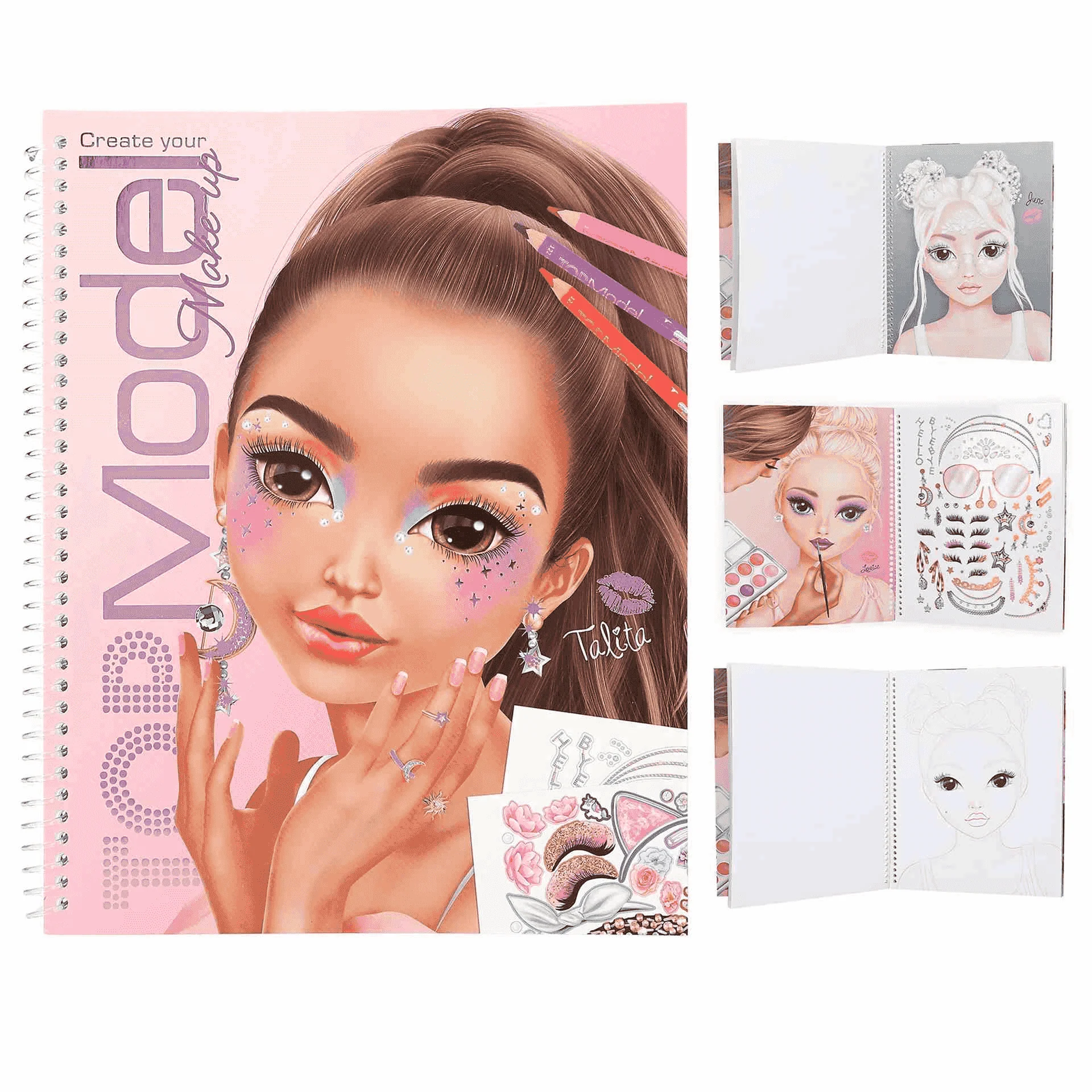 Topmodel Make-Up Colouring Book