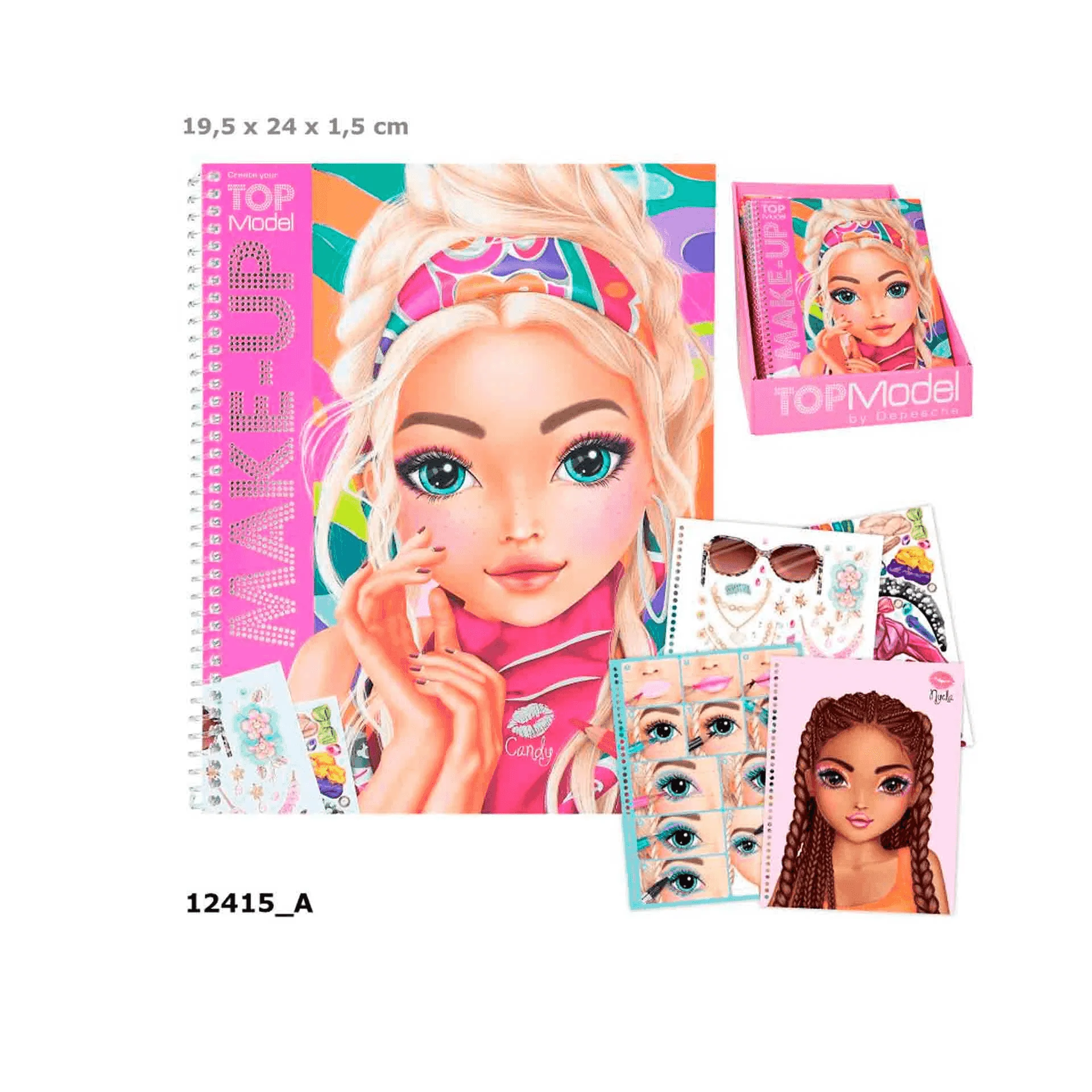 TOPModel Make-up Colouring Book - Image 2