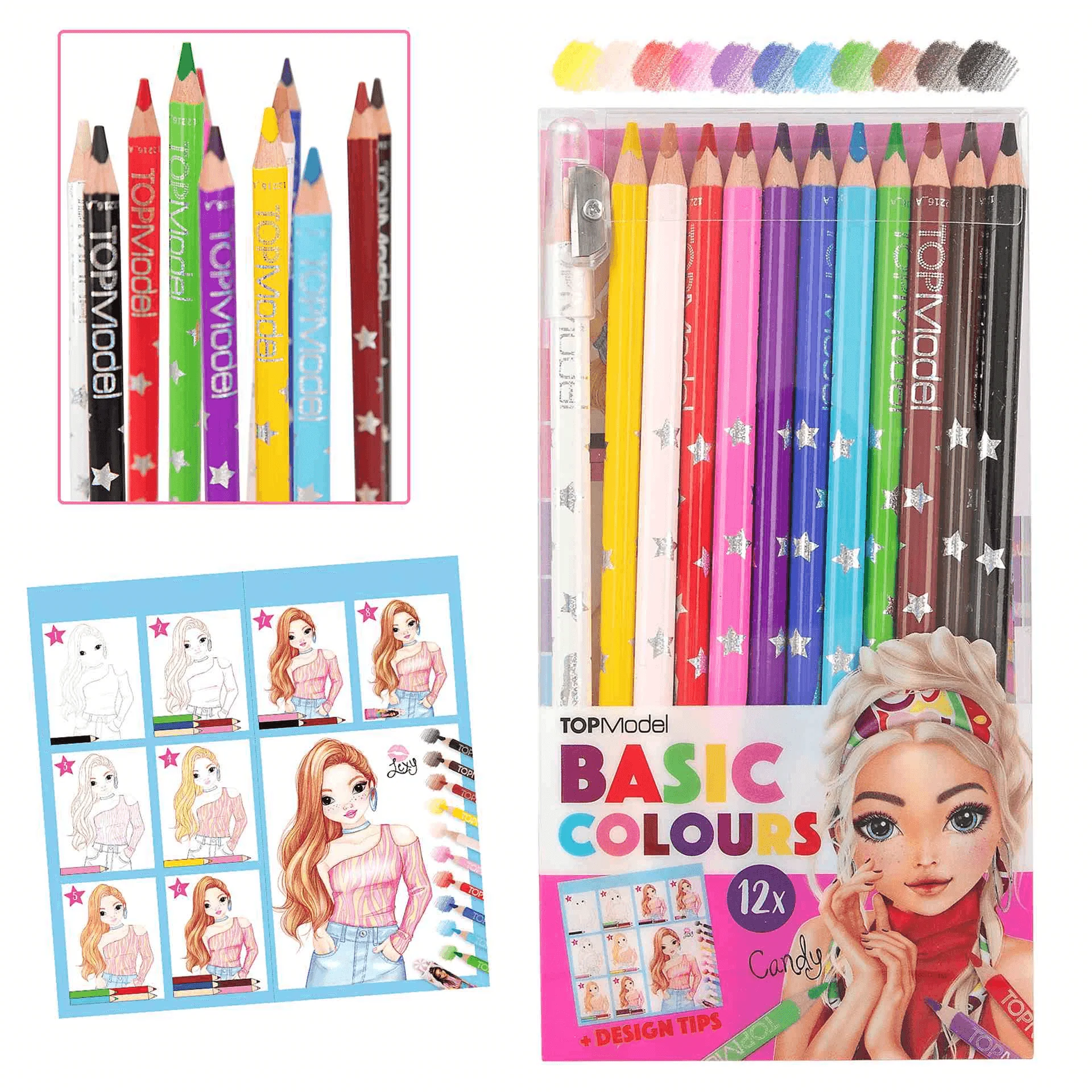 Topmodel Set 12 Lapices De Colores
