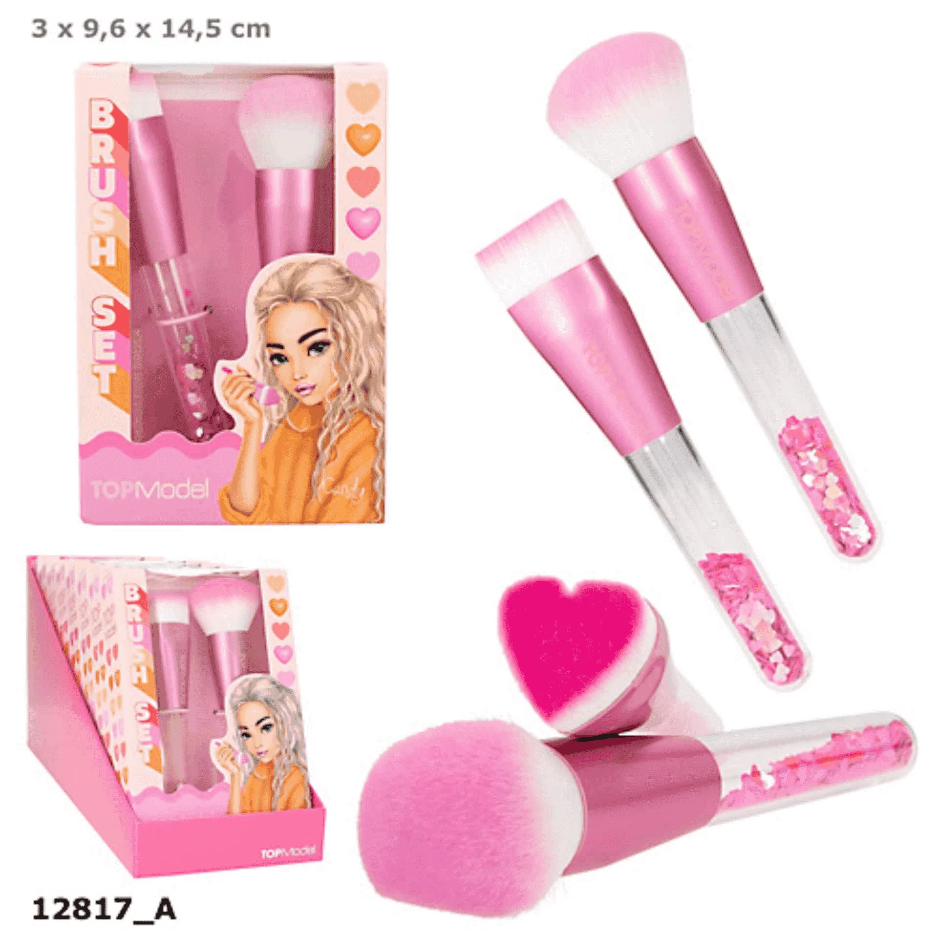 Topmodel Set De Brochas Corazon Beauty A