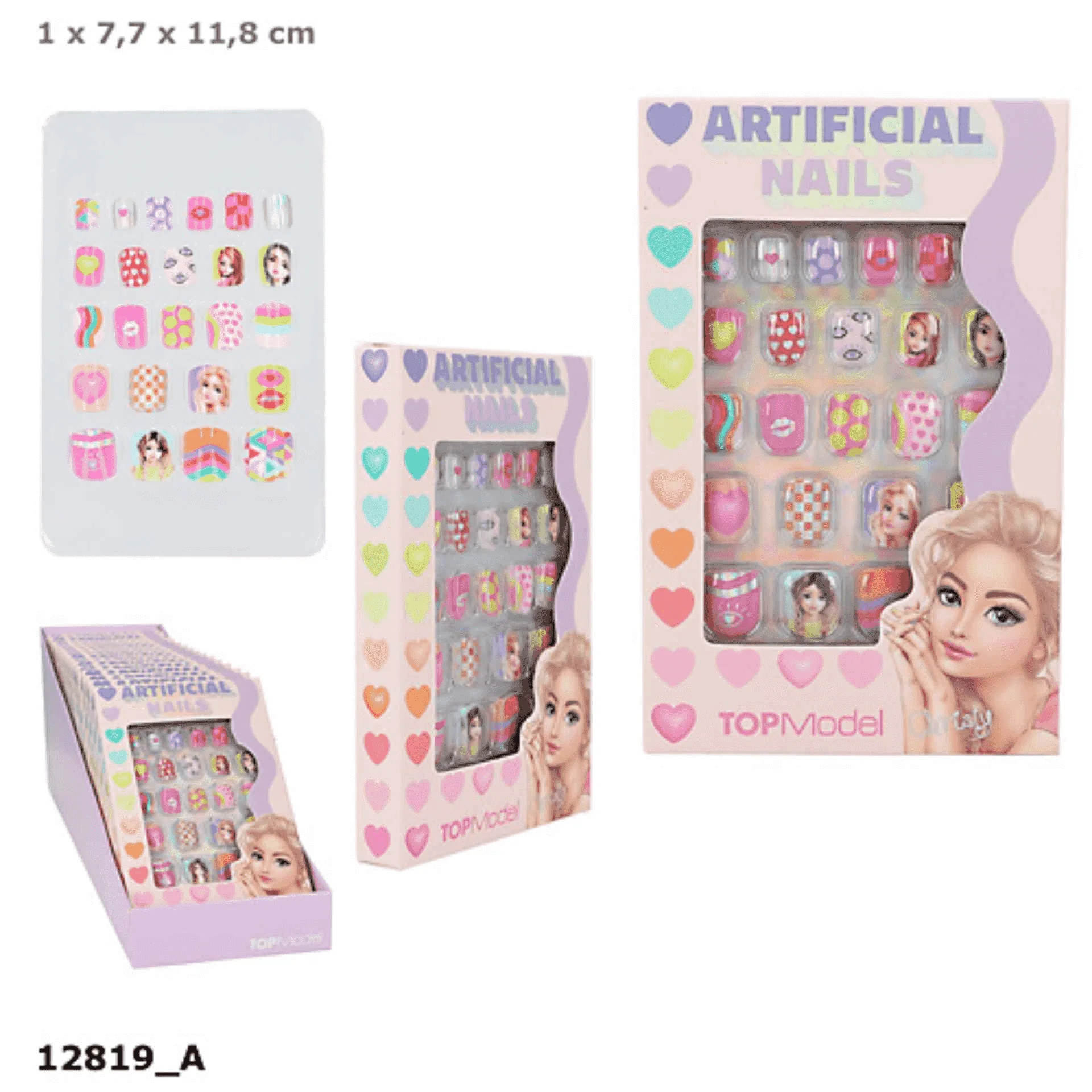 Topmodel Uñas Artificiales Planas Neon B