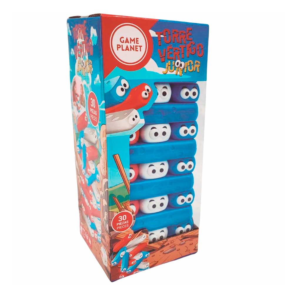 Torre Vértigo Junior Game Planet – Juego de Equilibrio Familiar (30 piezas)