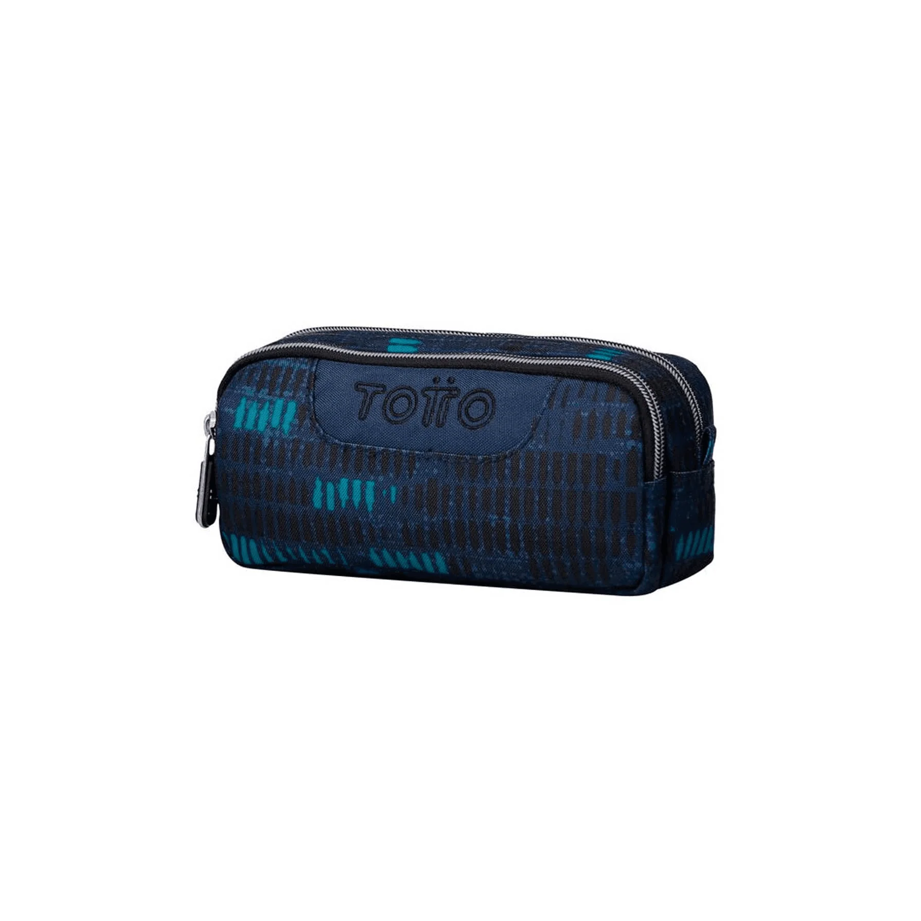 Totto Estuche Doble Azul Jaspeado