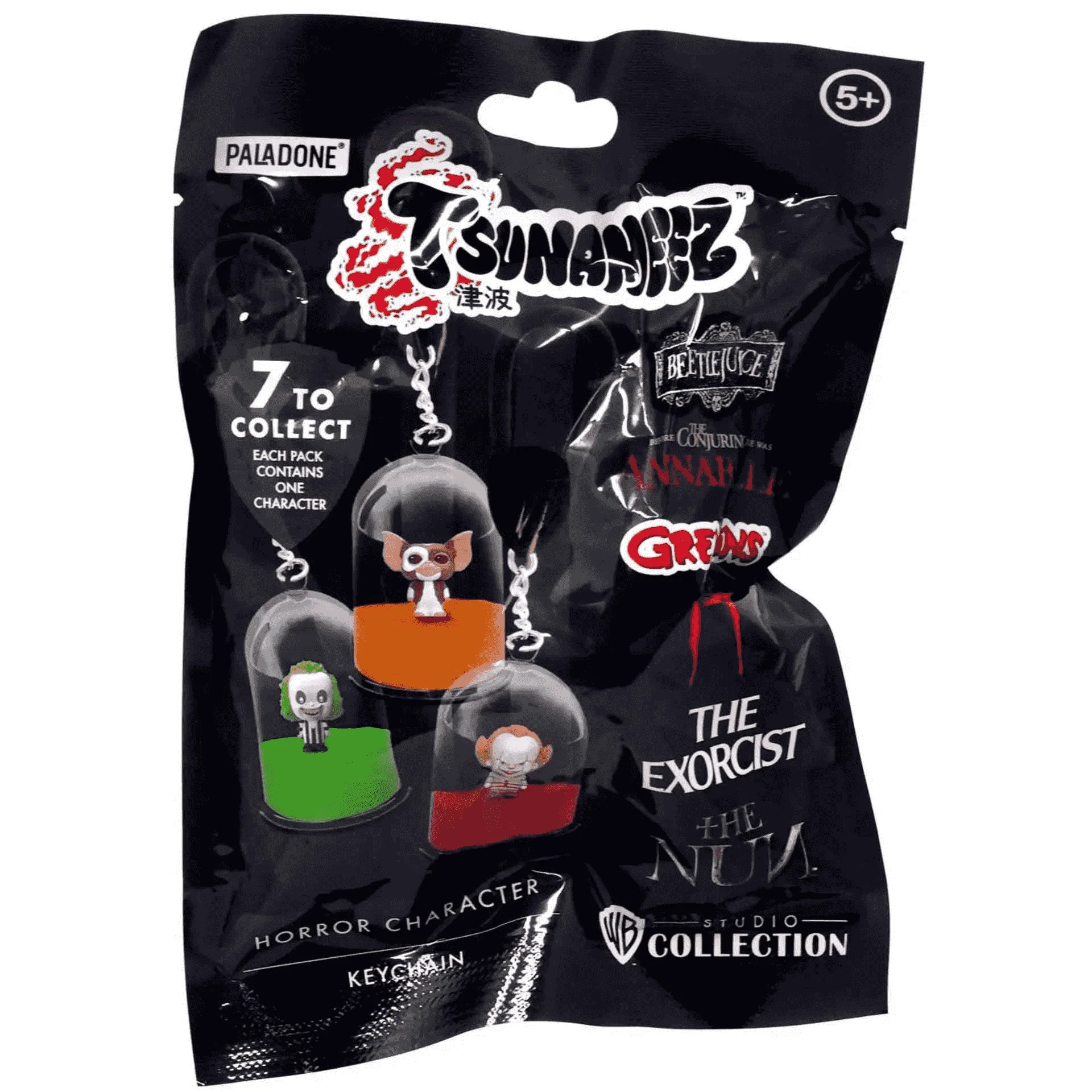 Tsunameez WB Horror – Llavero Sorpresa de Personajes de Películas de Terror