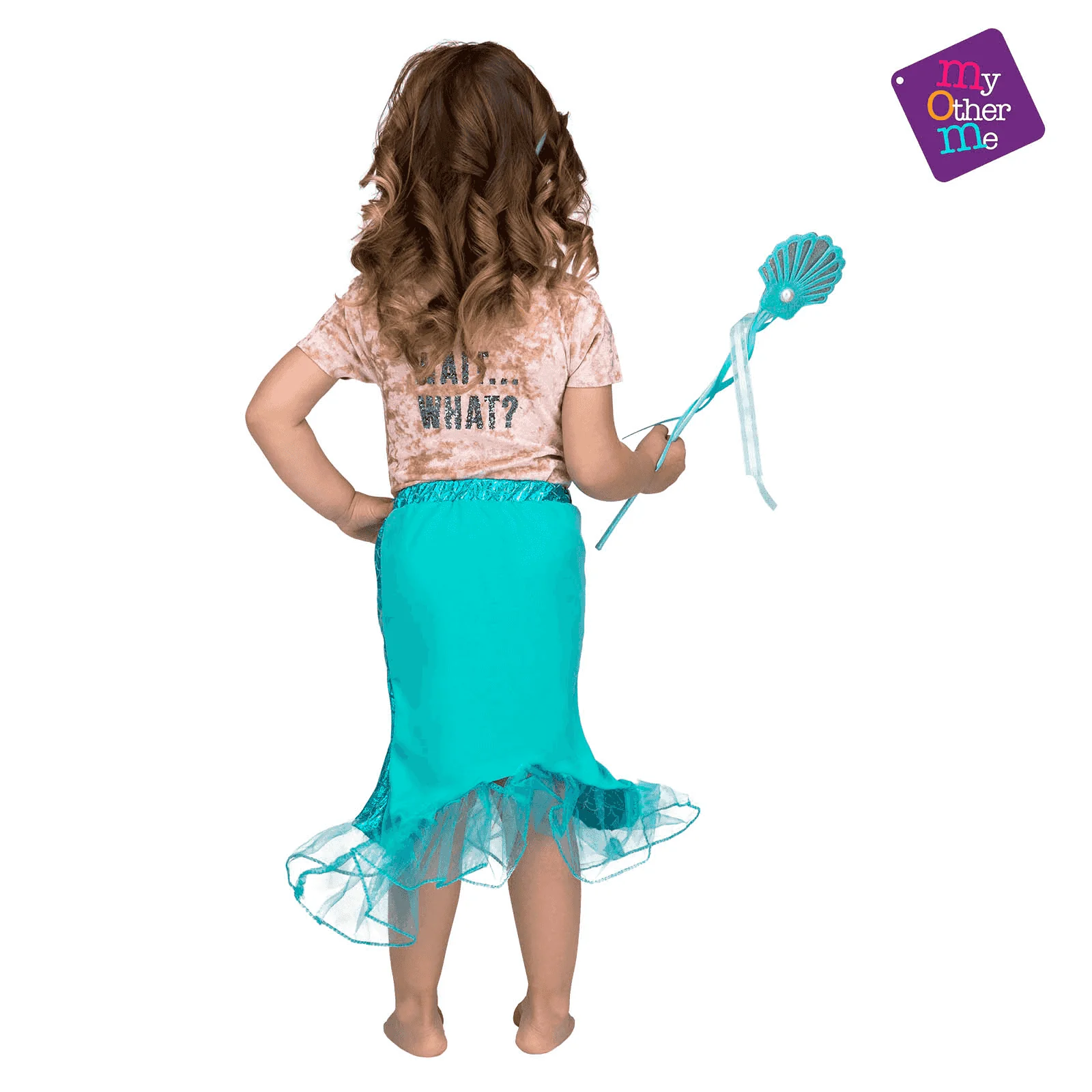 Tutú Sirena color azul para disfraz - Image 3