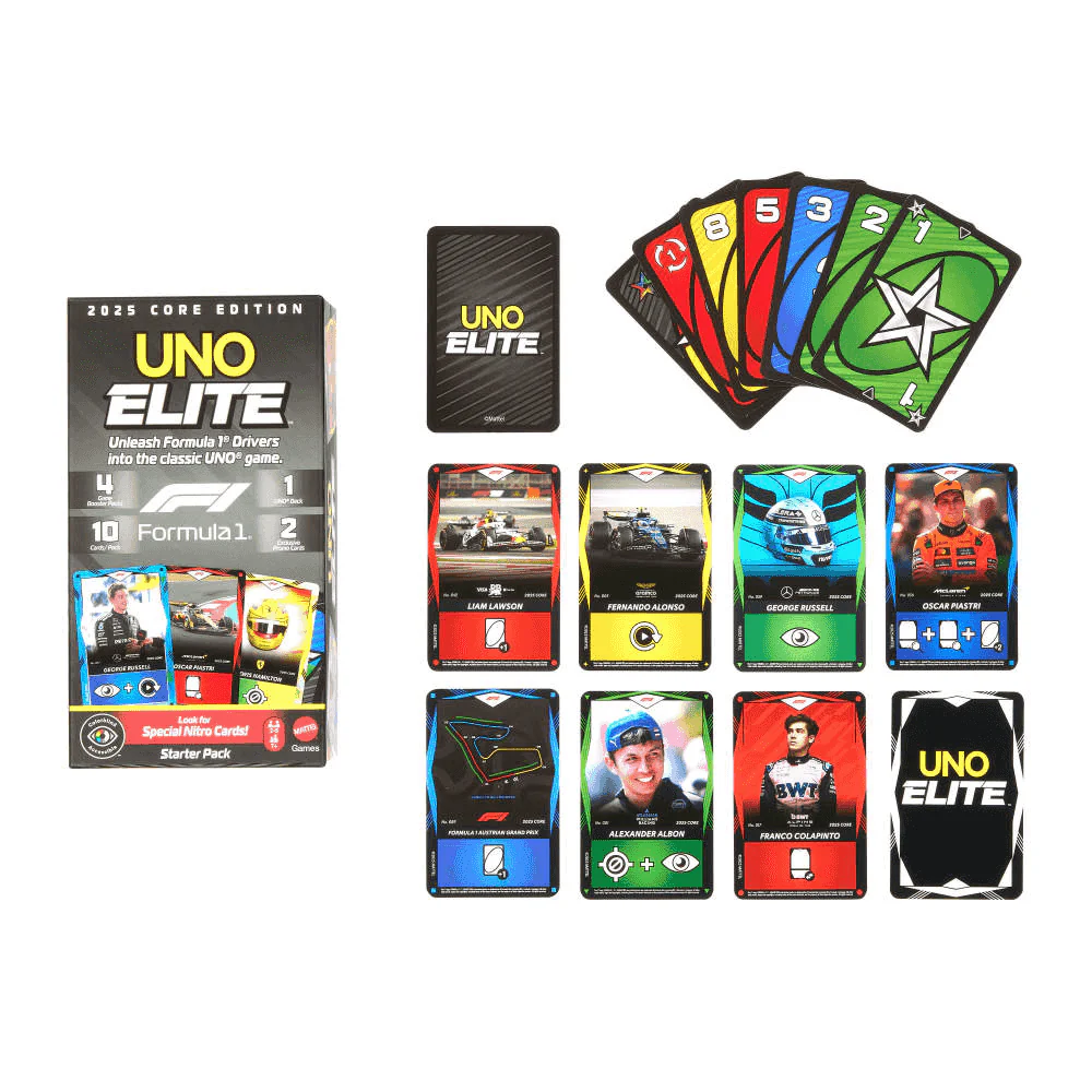 UNO Elite Formula 1 Edición Principal 2025 Pack de Iniciación
