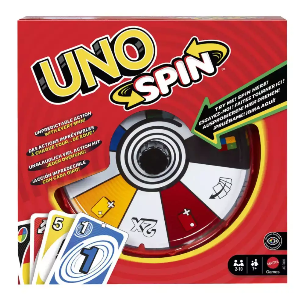 UNO Spin – Juego de cartas con ruleta y nuevas acciones para girar la partida