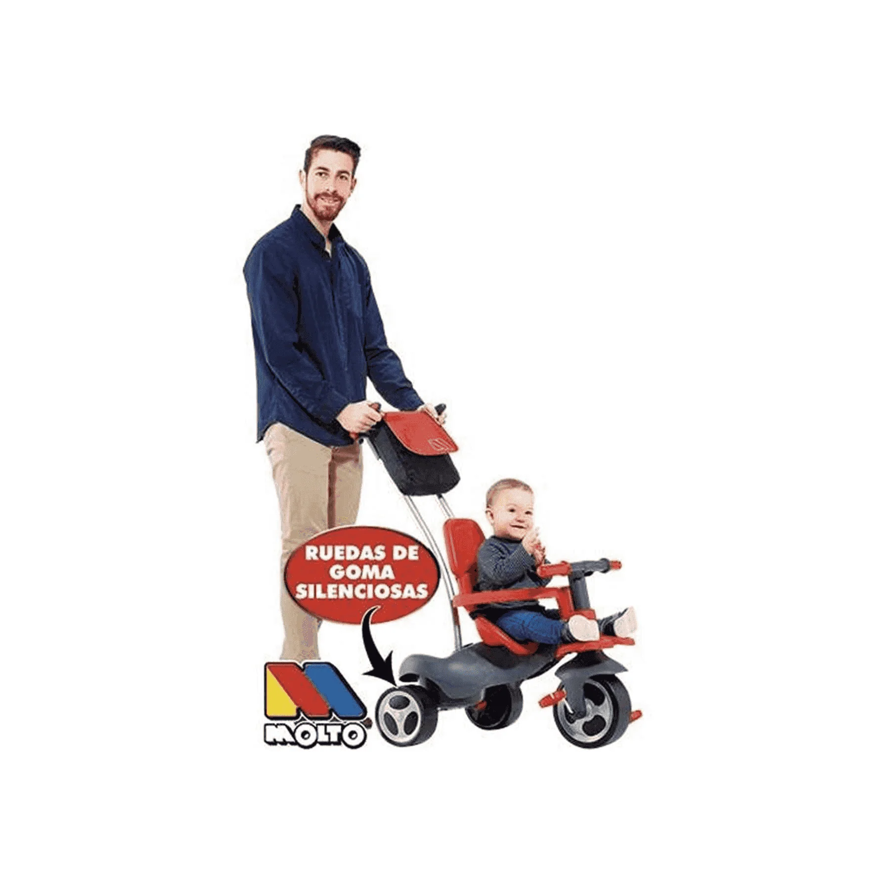 Urban Trike Soft Comfort + Bolsa Rojo - Image 2