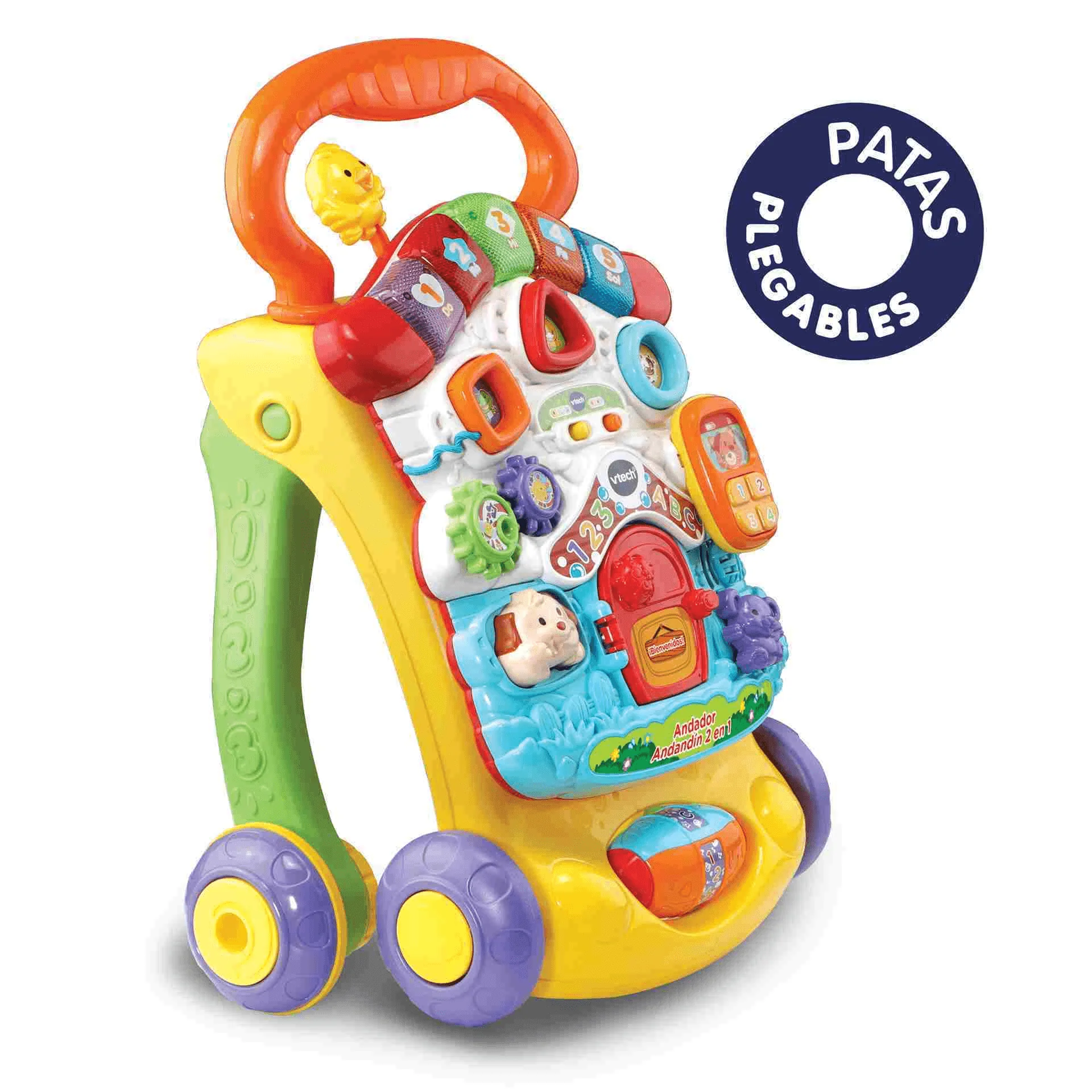 VTech Andador Andandín 2 en 1, Correpasillos con patas plegables, panel extraíble - Image 5