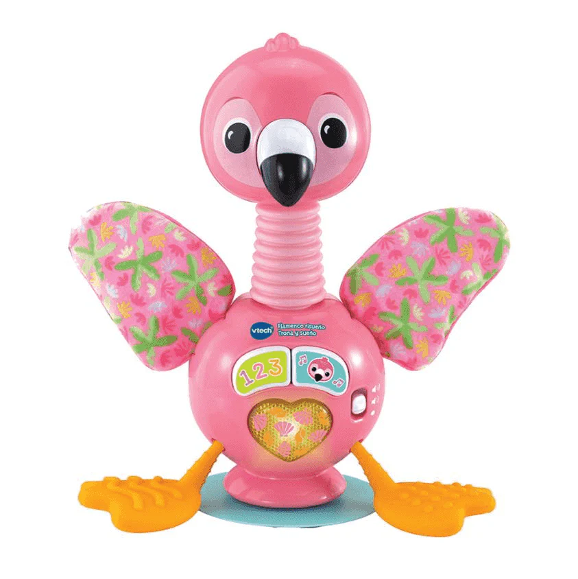 VTech Baby Flamenco Risueño Trona y Sueño – Juguete interactivo para trona y mesa
