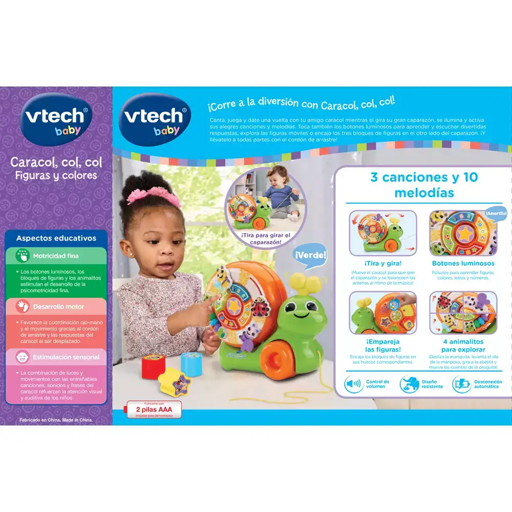 VTech - Caracol, Col, Col Figuras y Colores - Image 3
