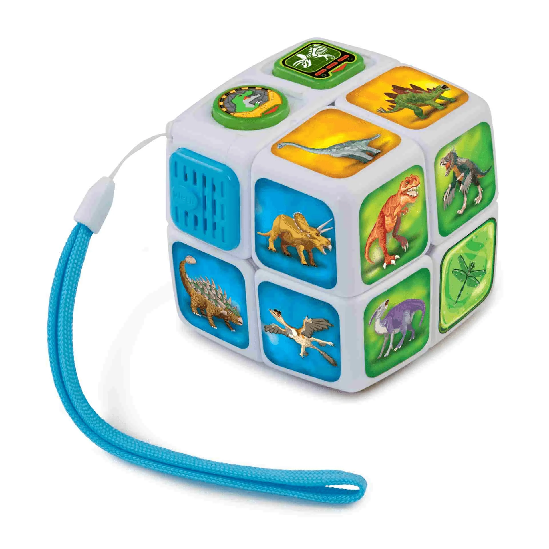 VTech Cubo mágico Dinoaventuras, Cubo con movimiento horizontal y vertical, +200 frases