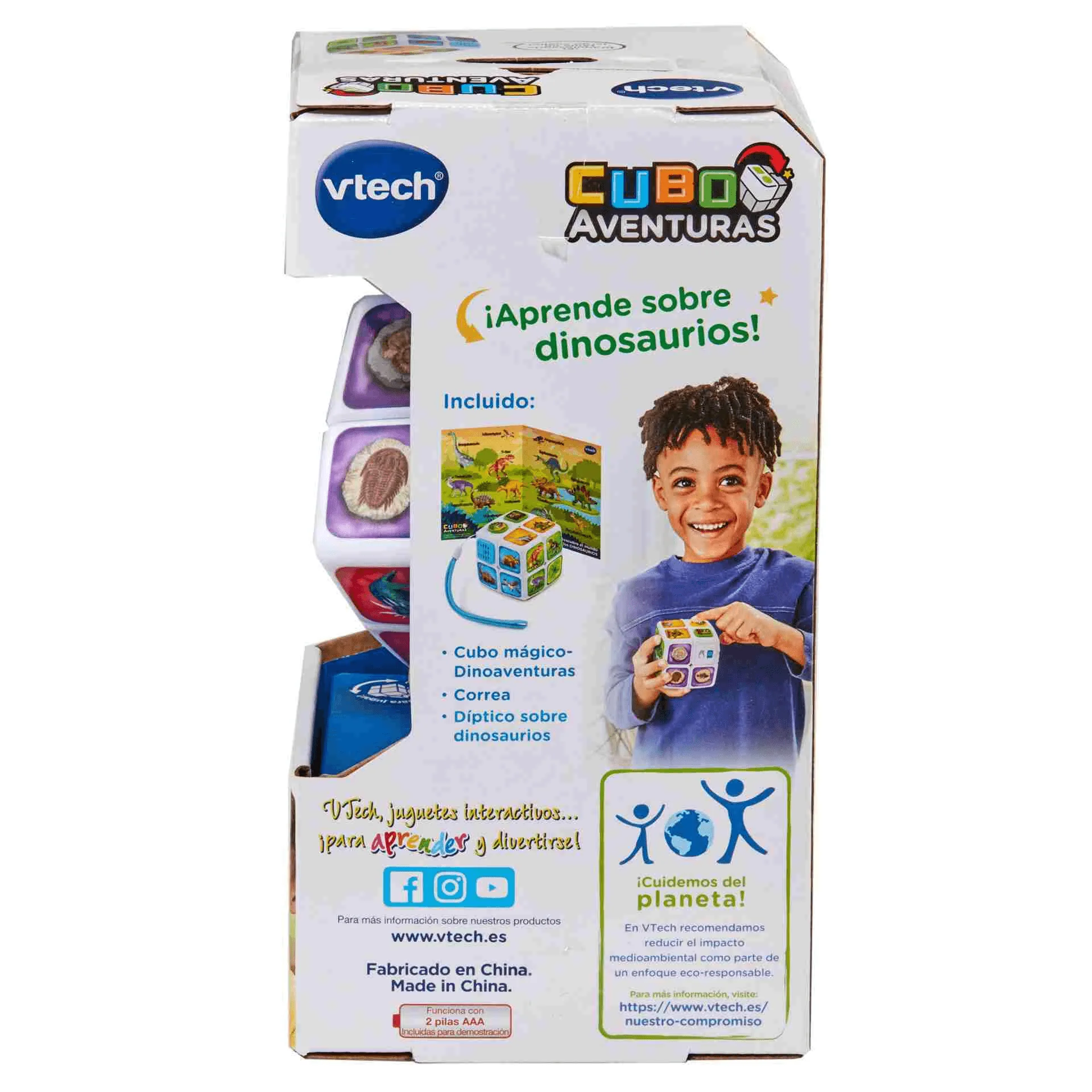 VTech Cubo mágico Dinoaventuras, Cubo con movimiento horizontal y vertical, +200 frases - Image 6
