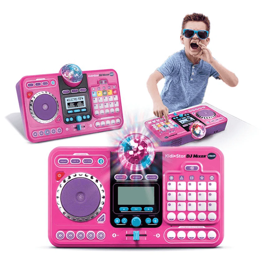 VTech Kidi DJ Mix Mesa de Mezclas Rosa – Mesa de DJ interactiva para niños - Image 3