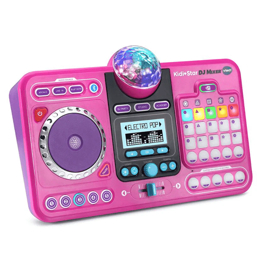 VTech Kidi DJ Mix Mesa de Mezclas Rosa – Mesa de DJ interactiva para niños - Image 4