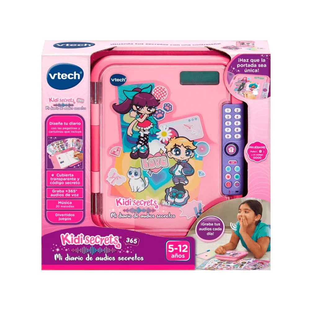 VTech - KidiSecrets 365 Mi Diario de Audios Secretos