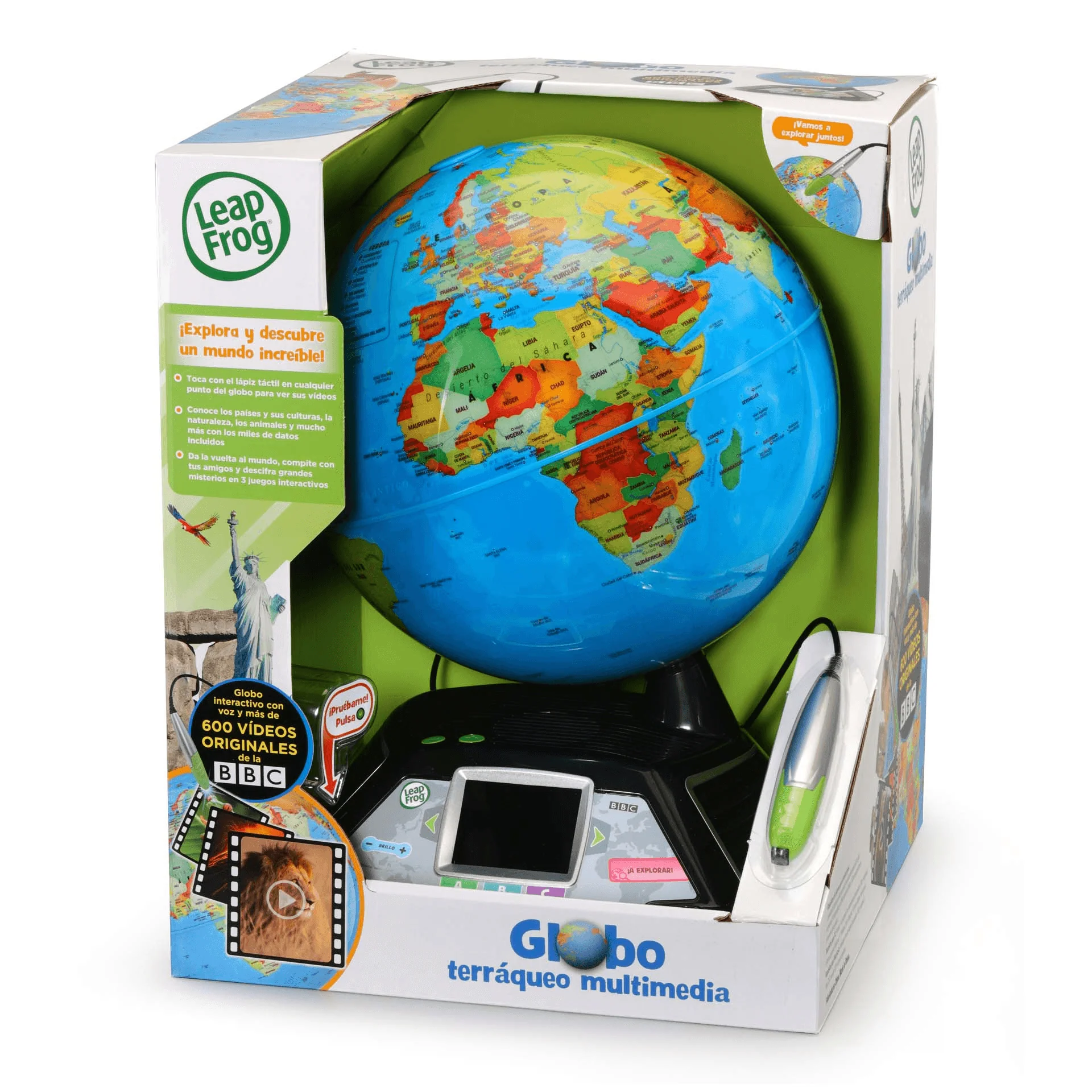 VTech Leapfrog Globo terráqueo multimedia Pantalla HD y +600 vídeos BBC - Image 3