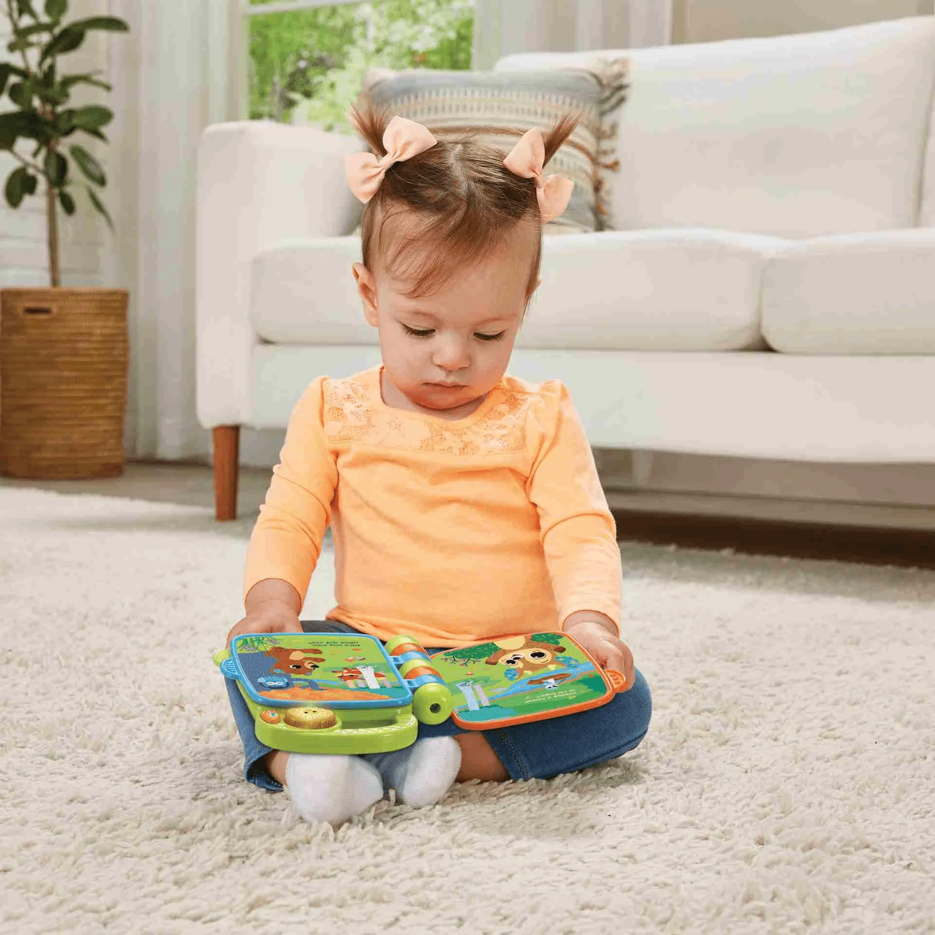 VTech Libro musical Descubre los animales, Libro interactivo que enseña clima y ropa - Image 4