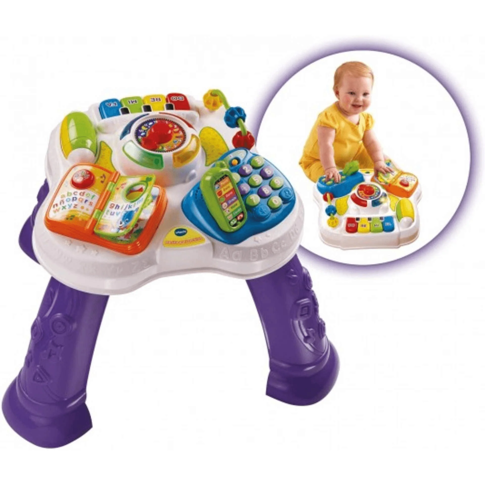 VTech Mesita Parlanchina 2 en 1 Morada | Juguete Infantil
