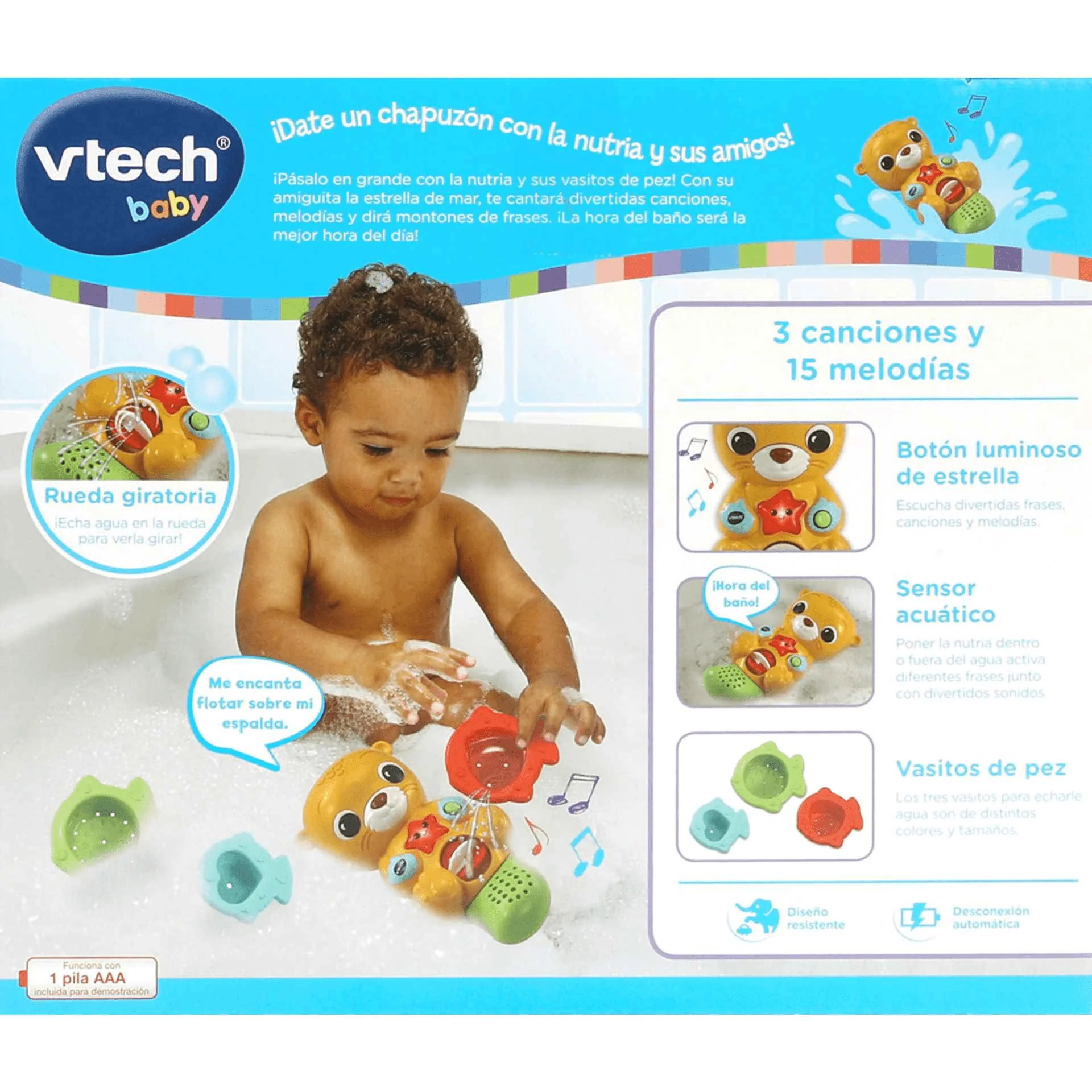 Vtech Nutria baby baño Luces y colores - Image 4