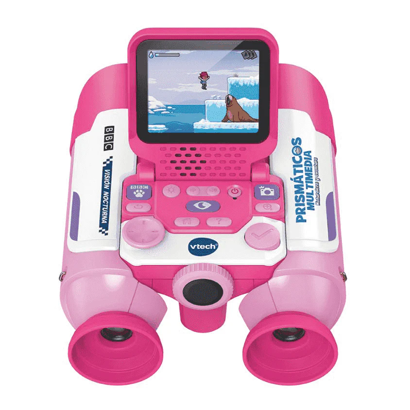 VTech Prismáticos Naturaleza y Aventura Rosa – Binoculares multimedia con cámara - Image 3