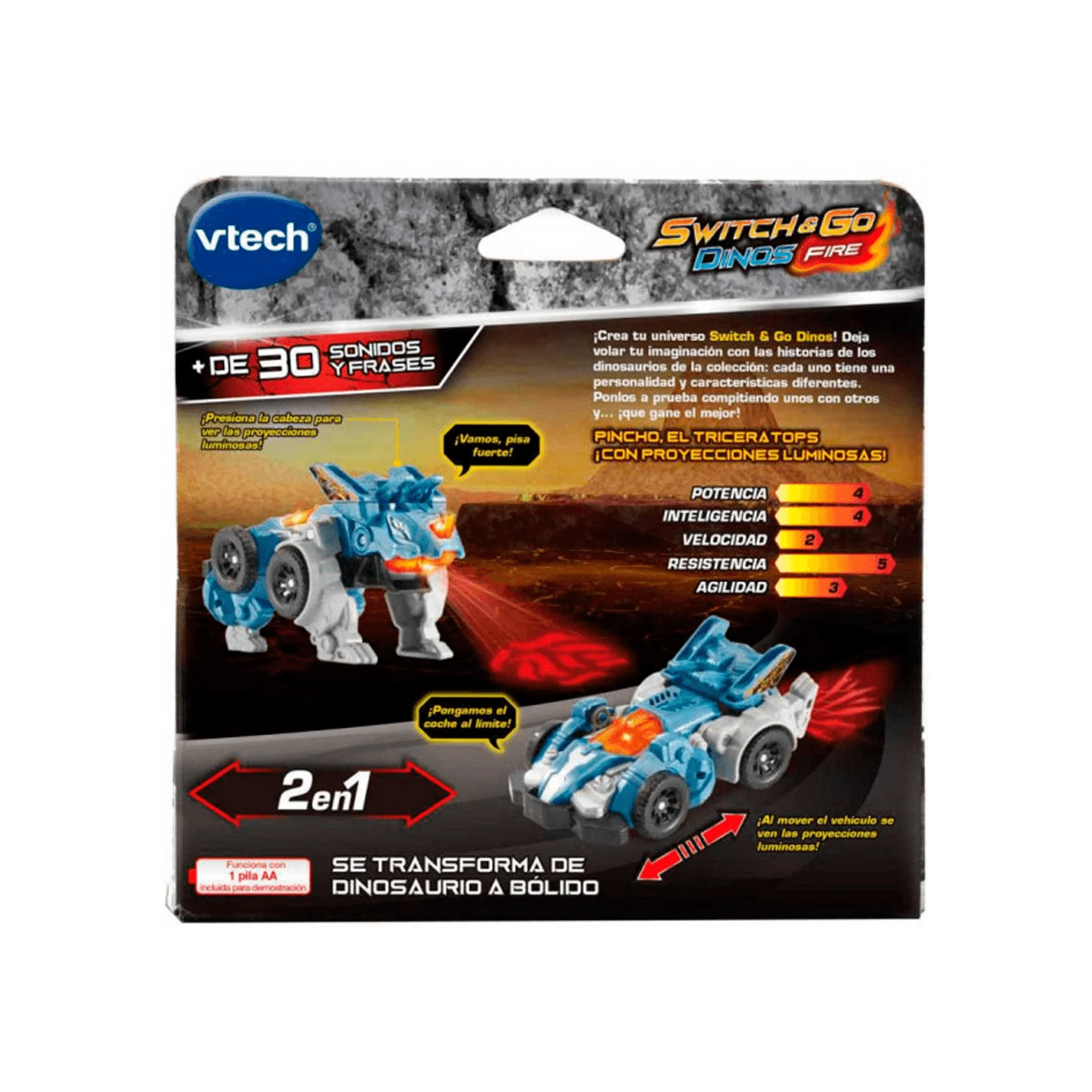 Vtech Switch & Go Dinos Pincho El Triceratops - Image 3