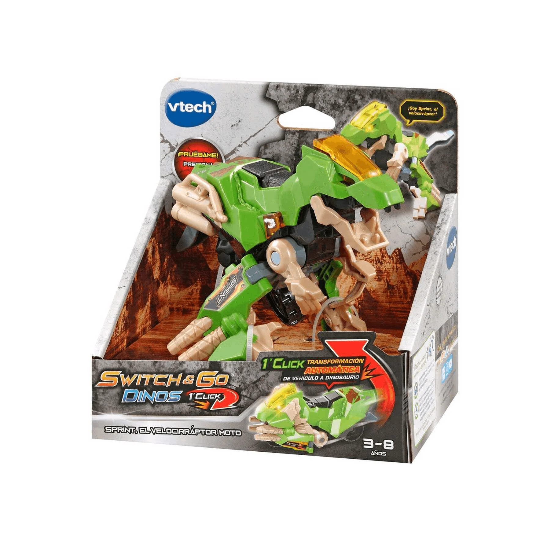 Vtech Switch & Go Dinos Sprint el Velociráptor Moto