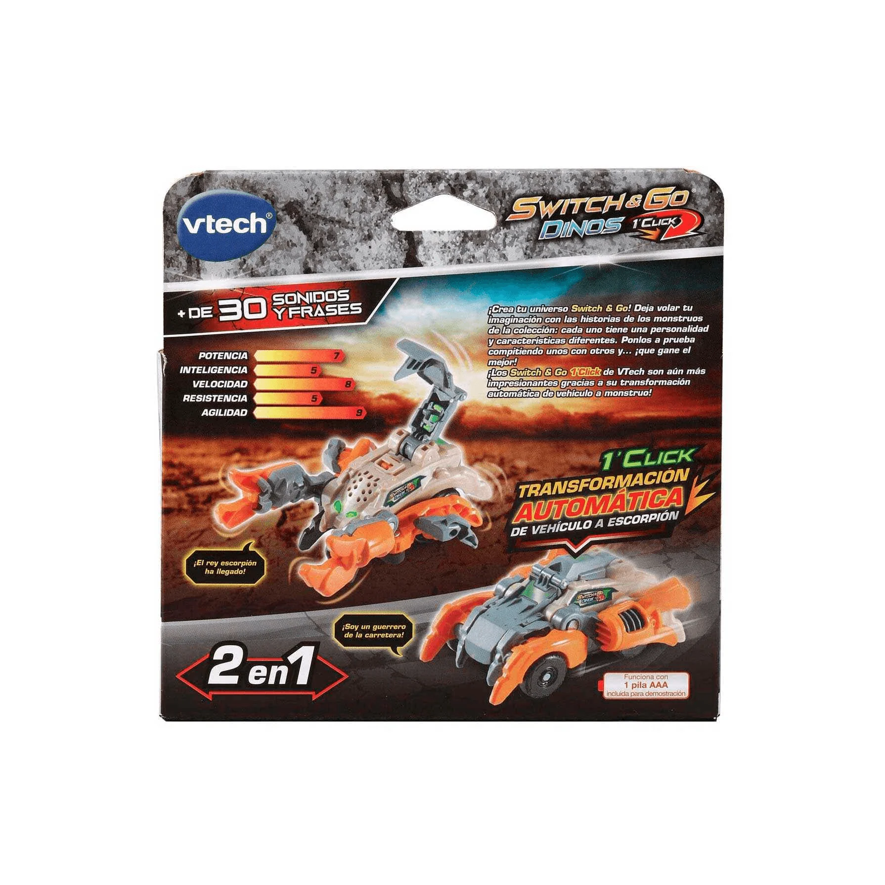 Vtech Switch & Go Dinos Veneno el Escorpión Blindado - Image 3