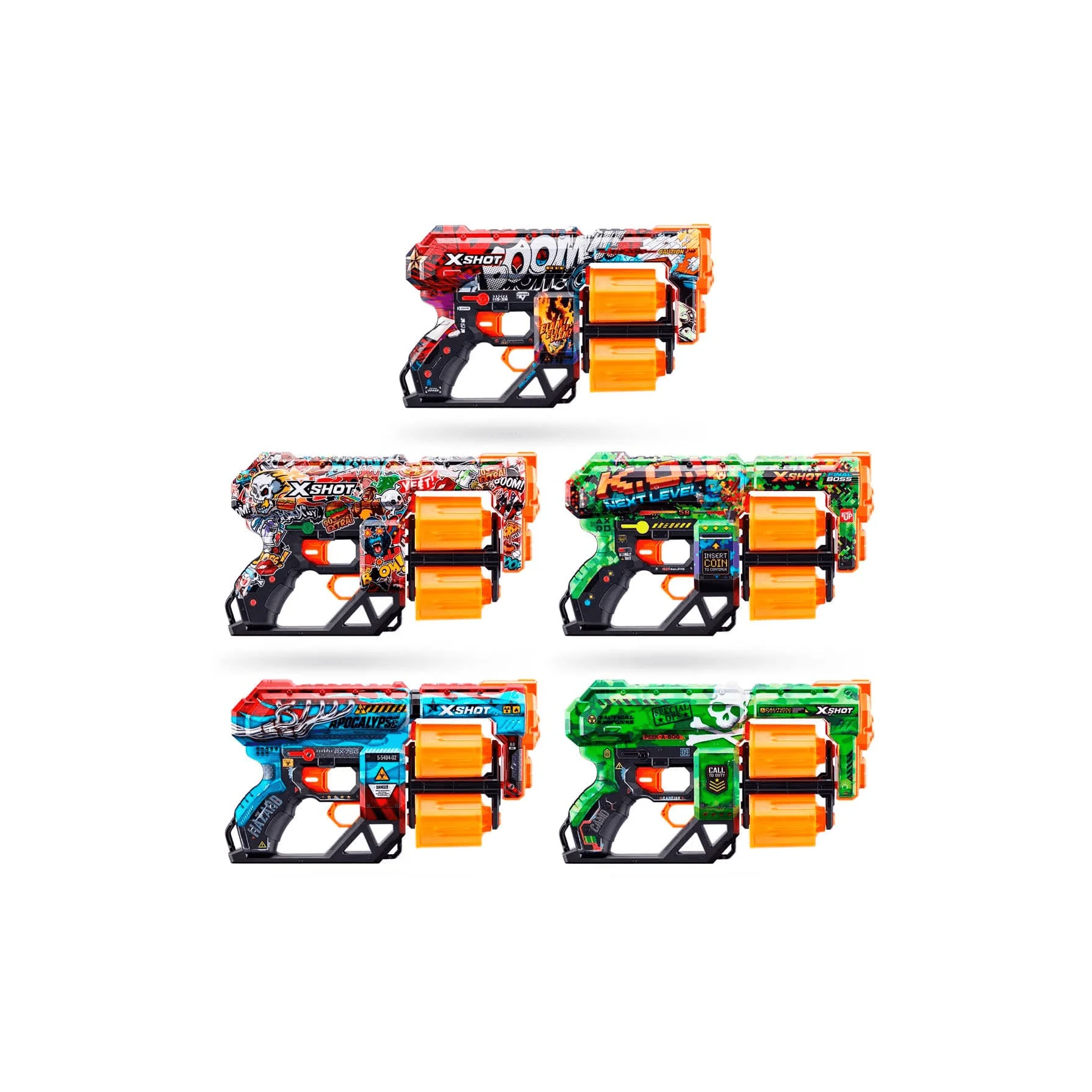 X-Shot Skins-Dread Doble Tambor y 12 Dardos - Image 5