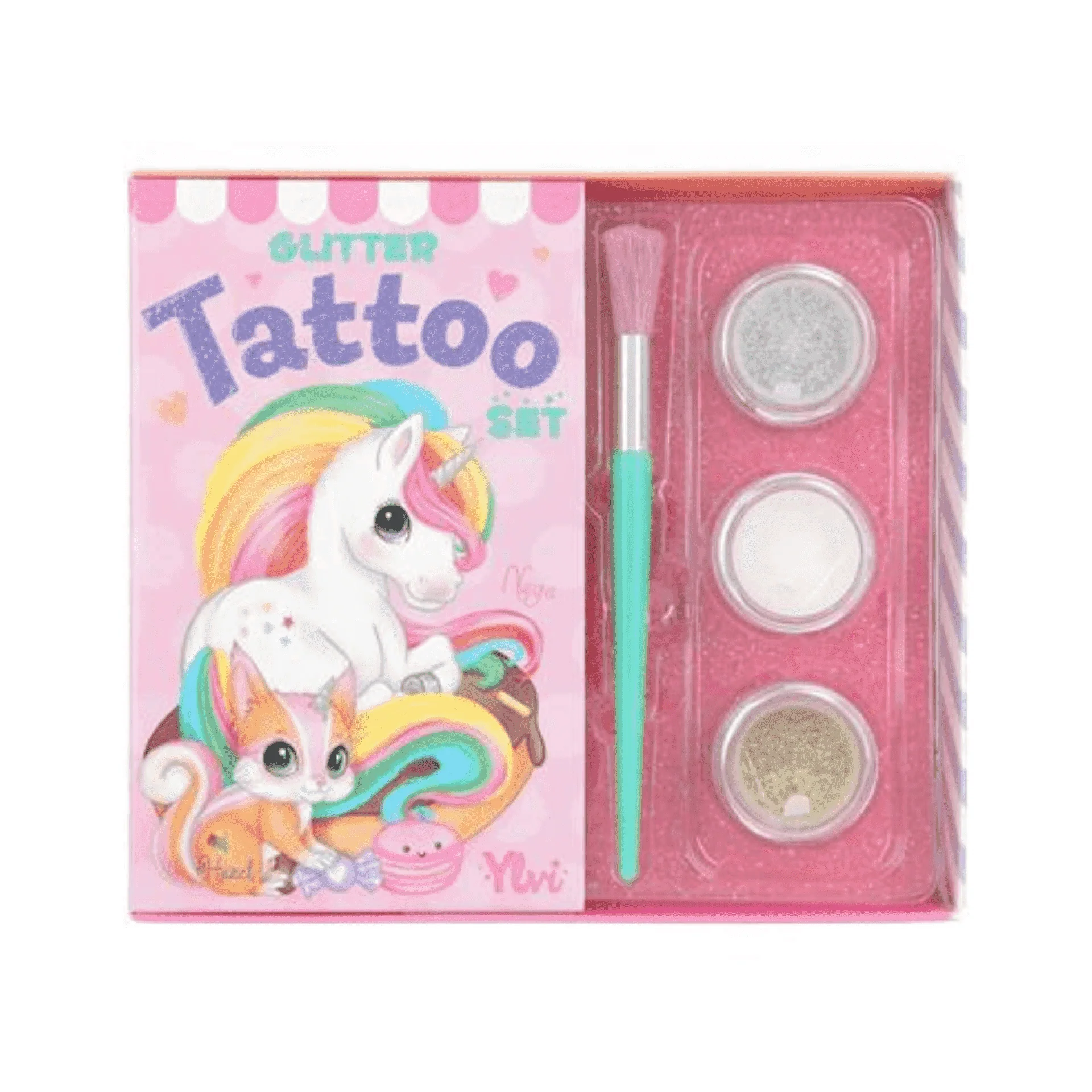 Ylvi Set para Tatuajes con Purpurina